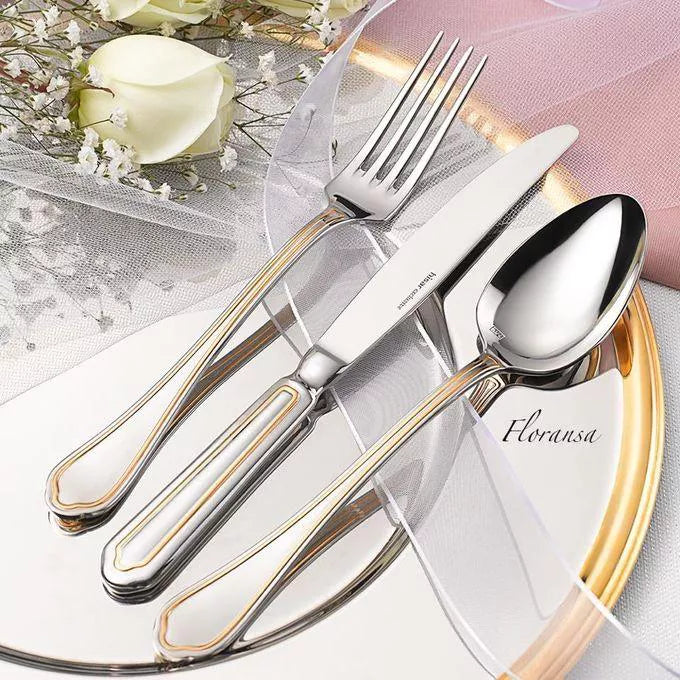 HISAR FLORENCE GOLD CUTLERY SET (89 PCS)