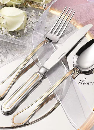 HISAR FLORENCE GOLD CUTLERY SET (42 PCS)
