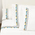 J Linens Embroidery Flora Flat Sheet Set