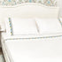 J Linens Embroidery Flora Flat Sheet Set