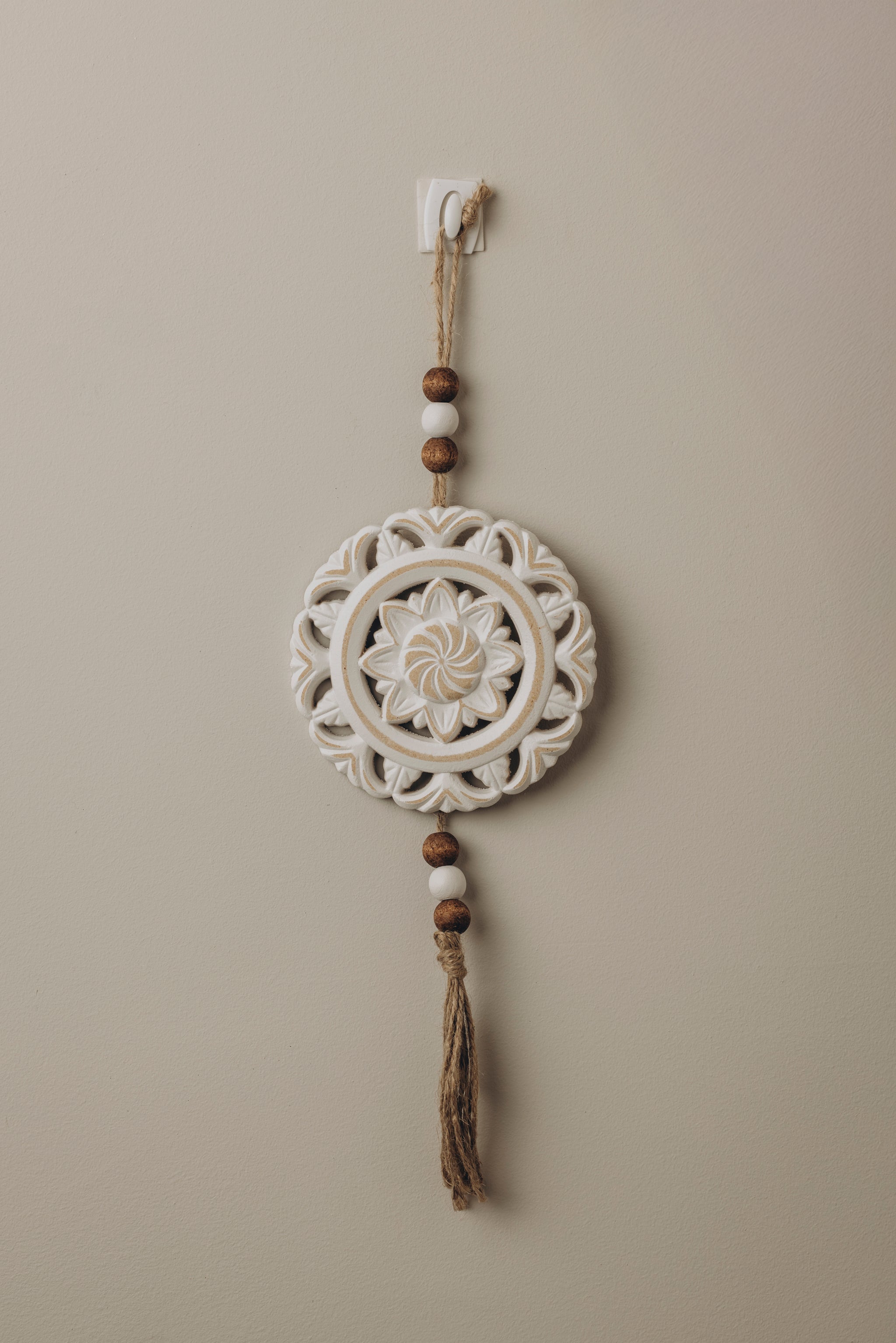 The Words Co Floral Carved Wall Hanging