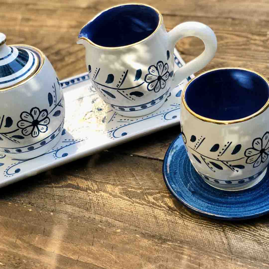 Khan Elsaada Floral Tea Set