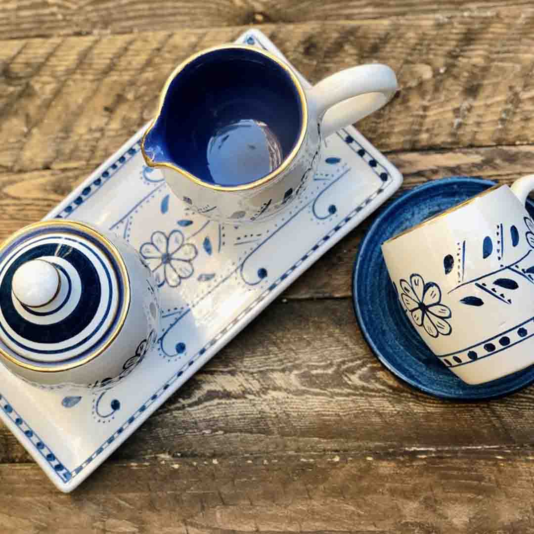 Khan Elsaada Floral Tea Set