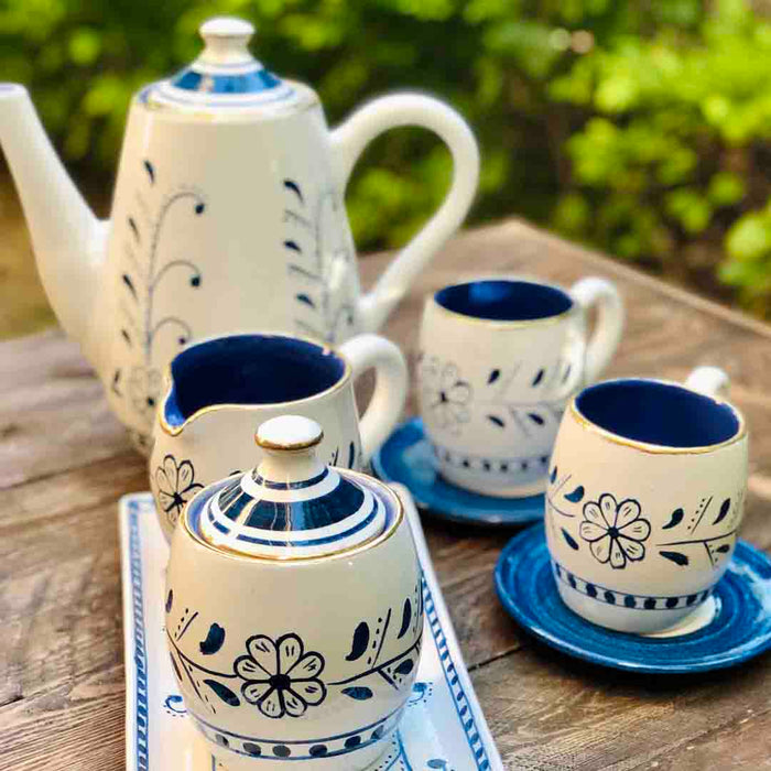 Khan Elsaada Floral Tea Set