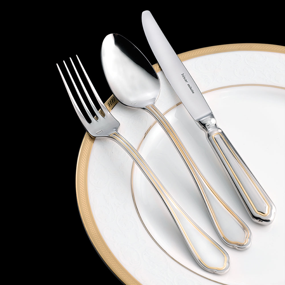 HISAR FLORENCE GOLD CUTLERY SET (89 PCS)