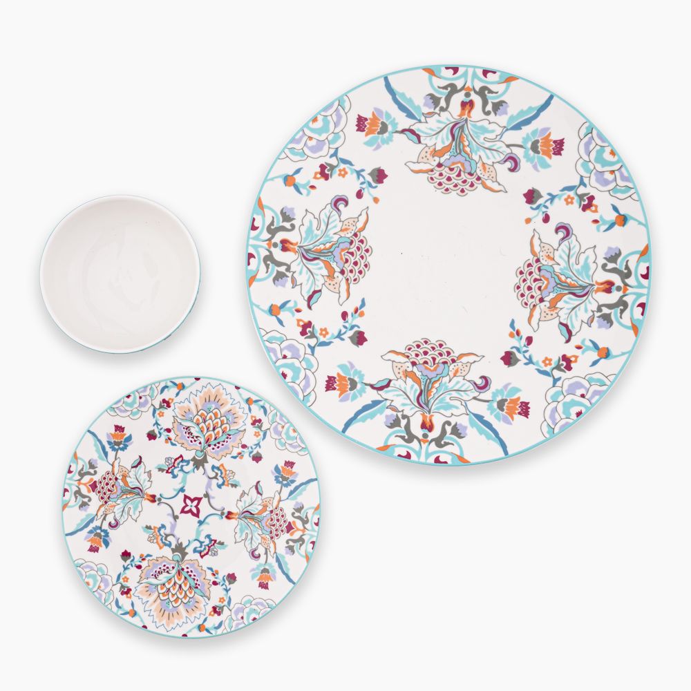 FM Florina Coup Ivory Dinnerware Set (46 Pcs)