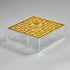 Zee Designs Plexi Glass GREEK KEY 9-COMPARTMENTS TEABOX