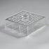 Zee Designs Plexi Glass GREEK KEY 9-COMPARTMENTS TEABOX