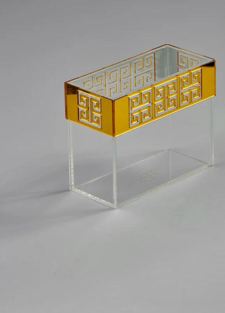 Zee Designs Plexi Glass Greek Key Narrow Stand