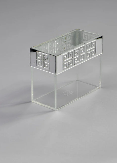 Zee Designs Plexi Glass Greek Key Narrow Stand