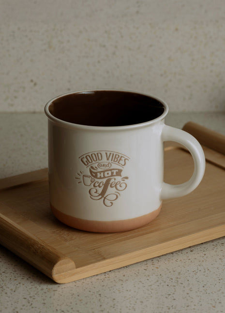 The Words Co Good Vibes Mug White
