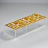 Zee Designs Plexiglass Greek Key Large 3-compartments box