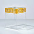 Zee Designs Plexi Glass Greek key Border Small Regular Shaped Bin