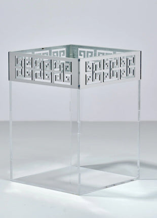 Zee Designs Plexi Glass Greek key Border Small Regular Shaped Bin