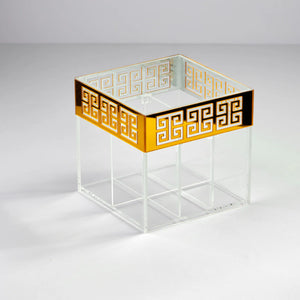 Zee Designs Plexi Glass Greek key stand