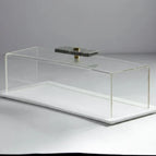 White Tray with White Frame / Grey Marble Knob