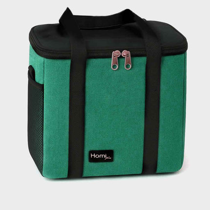 Homi Plus Rectangular Thermal  bag with pocket 12 L - Olive