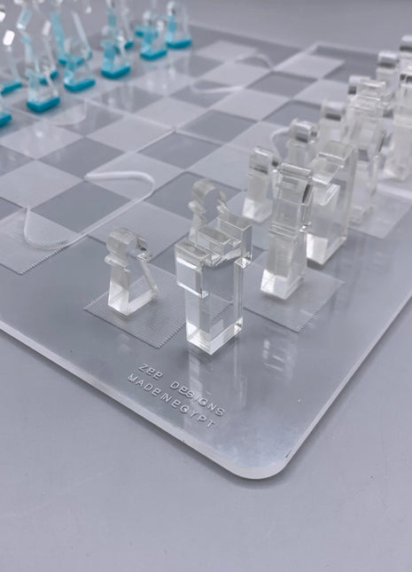 Zee Designs Plexiglass Fold & Play Chess Set