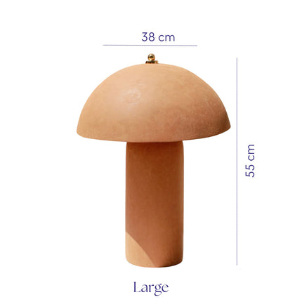 Cove Designs Truffle Velvet Table Lamp
