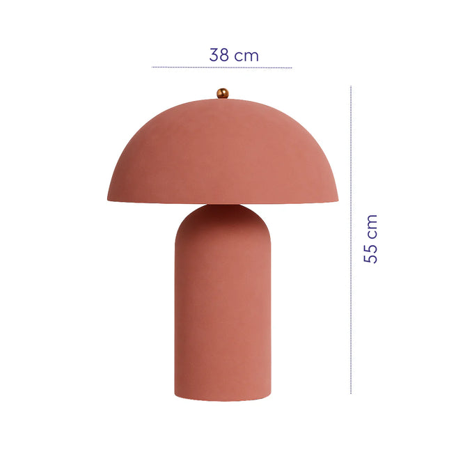 Cove Designs Truffle Velvet Table Lamp