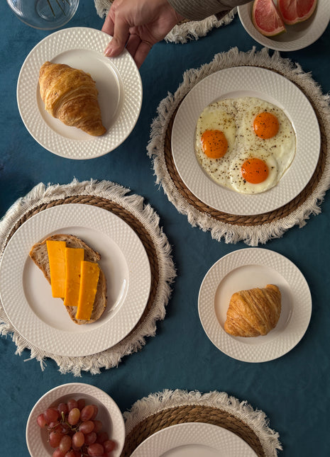 Tulu White Shadow 24 PCS Dinnerware Set