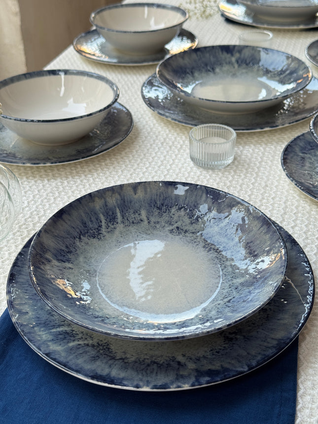 Tulu Sky Blue 24 PCS Dinnerware Set