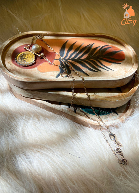 Wasl Boho Hand Painted Oval Trays