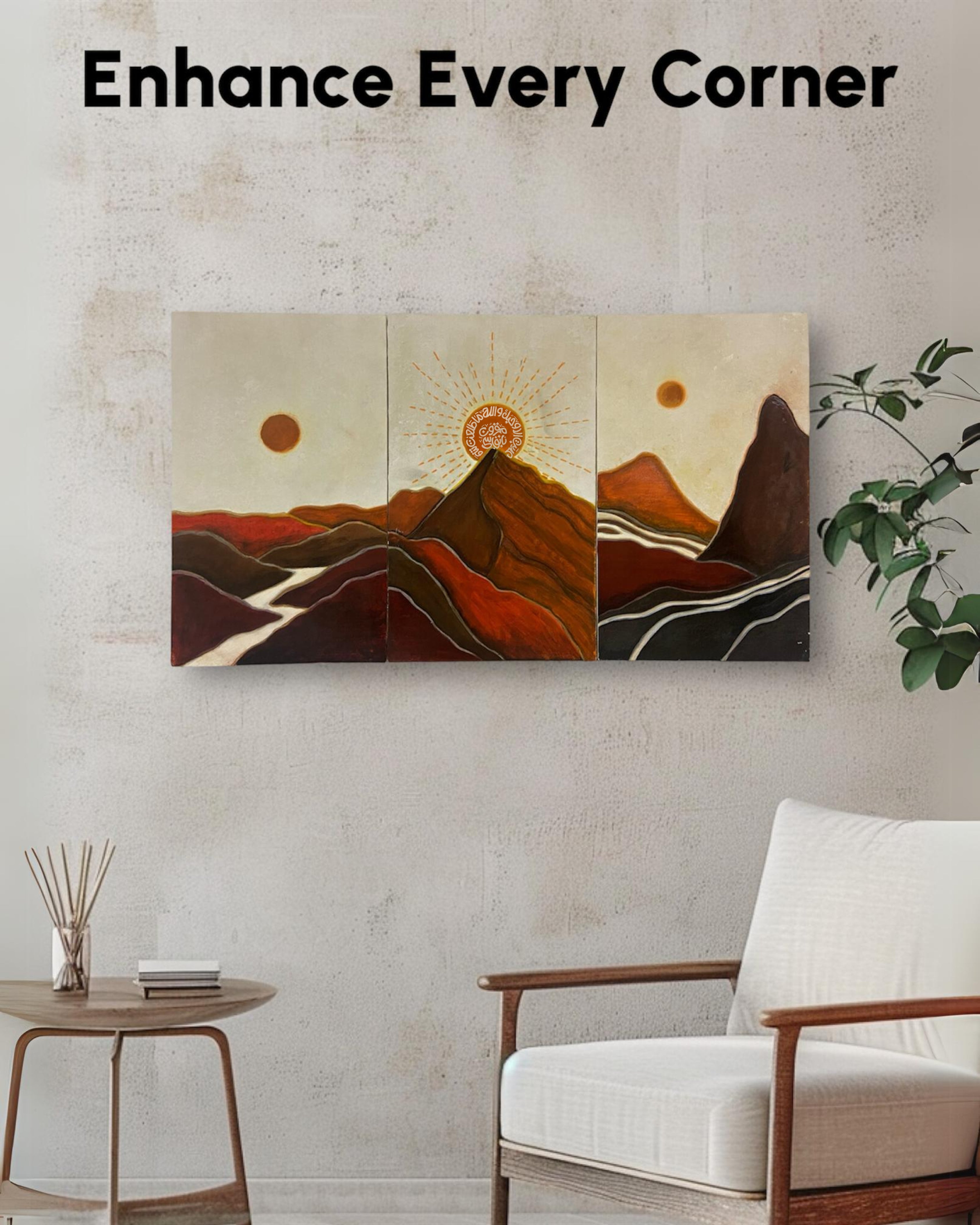 Wasl Sunset Oasis Painting