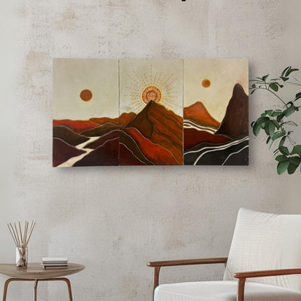 Wasl Sunset Oasis Painting