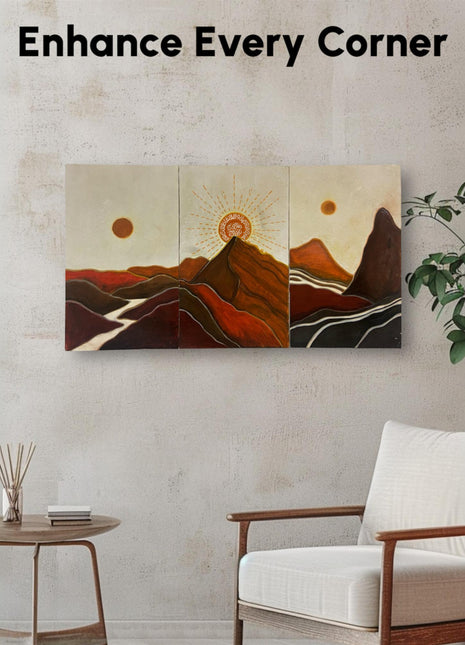 Wasl Sunset Oasis Painting