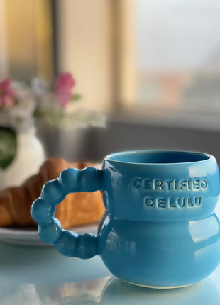 Terratale Pottery Blue Delulu Mug