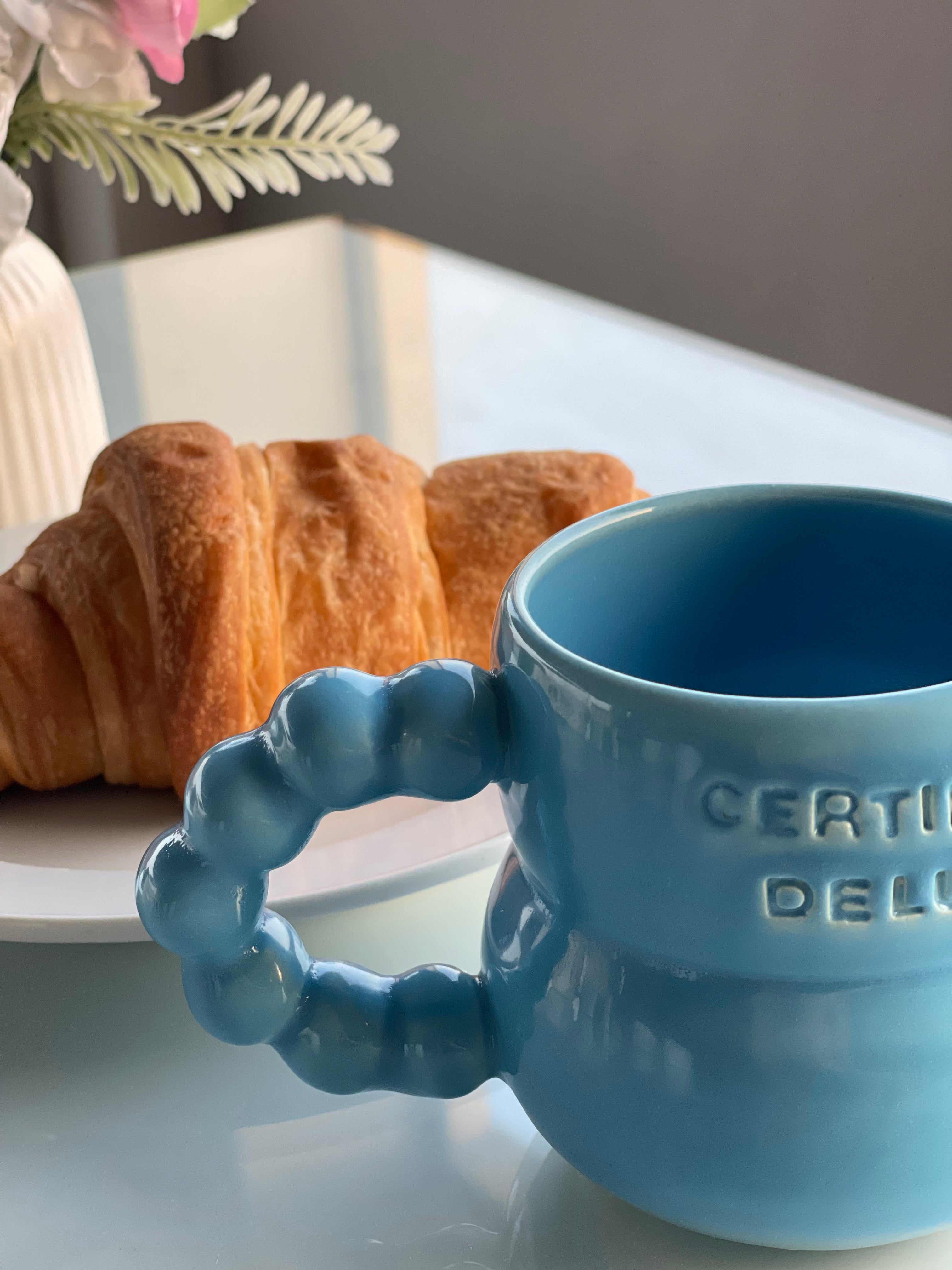 Terratale Pottery Blue Delulu Mug