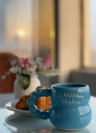 Terratale Pottery Blue Delulu Mug