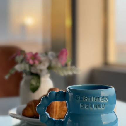 Terratale Pottery Blue Delulu Mug
