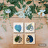 Wasl Boho Leaves Small Coasters (Set of 4)