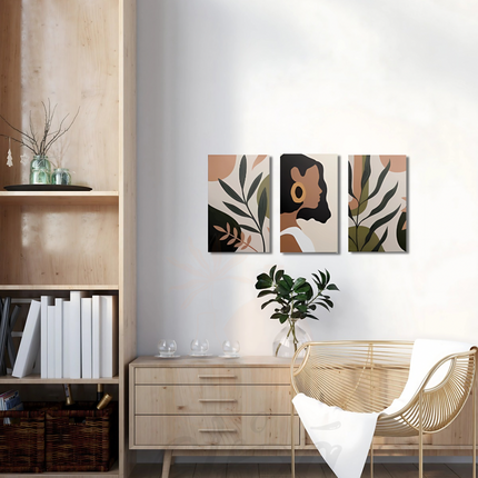 Wasl "WILD  AND  BEAUTIFUL" Painting (Set of 3)