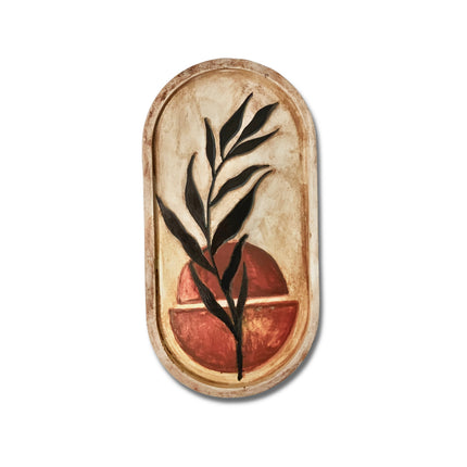 Wasl Boho Hand Painted Oval Trays