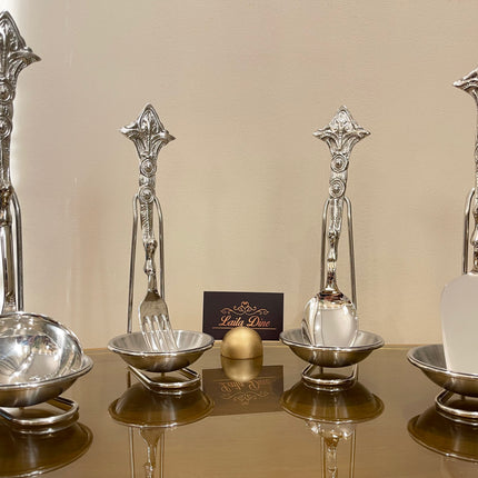 Laila Dine Karo Cutlery Serving Tools Silver (SOLD BY PIECE)