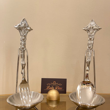 Laila Dine Karo Cutlery Serving Tools Silver (SOLD BY PIECE)
