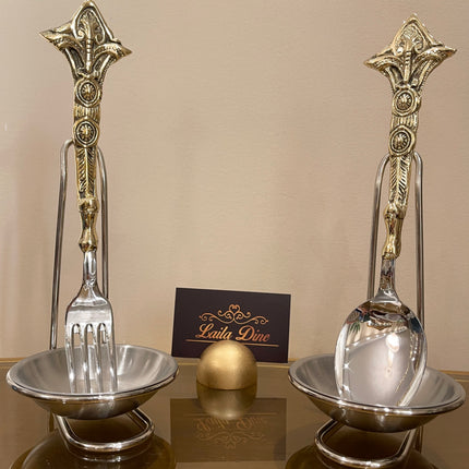 Laila Dine Karo Cutlery Serving Tools Gold Handle (SOLD BY PIECE)