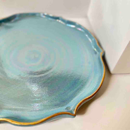Khan Elsaada Aurum Round Flat Serving Platter