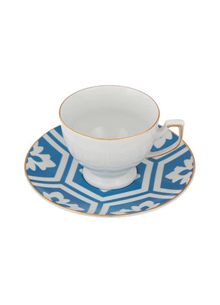 Porland Morocco Coffee Cup & Saucer Set - 12 Pieces, 80ml