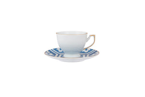 Porland Morocco Coffee Cup & Saucer Set - 12 Pieces, 80ml