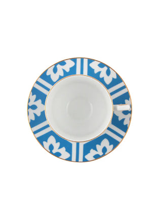 Porland Morocco Coffee Cup & Saucer Set - 12 Pieces, 80ml