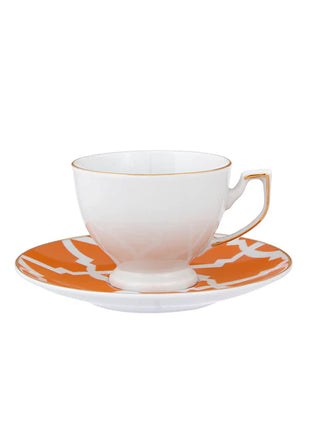 Porland Morocco Coffee Cup & Saucer Set - 12 Pieces, 80ml