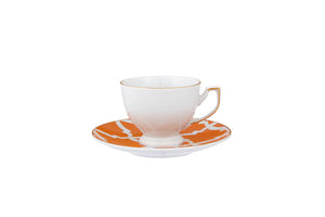 Porland Morocco Coffee Cup & Saucer Set - 12 Pieces, 80ml