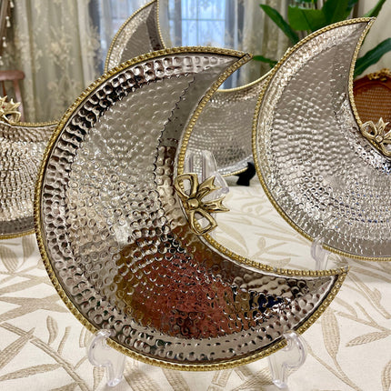Laila Dine Crescent Bow Stainless Steel Serving Dish (Different Sizes)