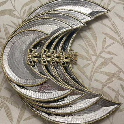 Laila Dine Crescent Stainless Steel Serving Dish (X Large Size)