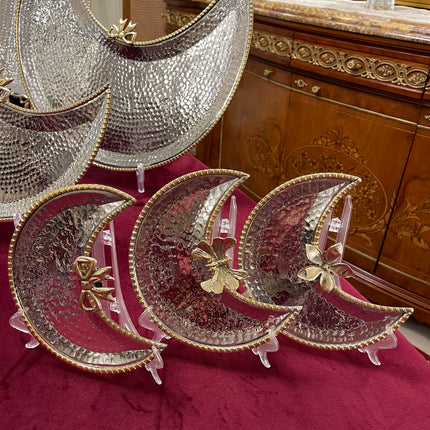 Laila Dine Crescent Stainless Steel Serving Dish (Large Size)