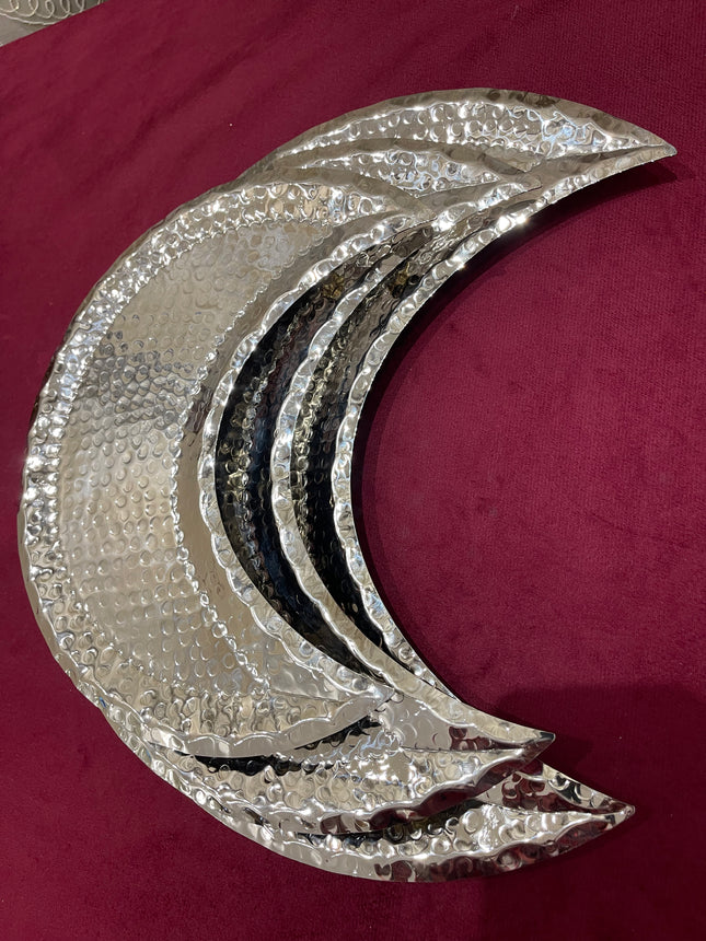 Laila Dine Crescent Stainless Steel Serving Dish Set of 3
